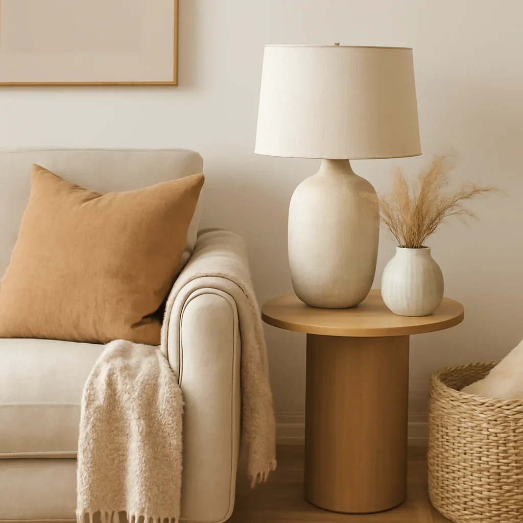 Styled interior detail for home staging checklist for open house weekend