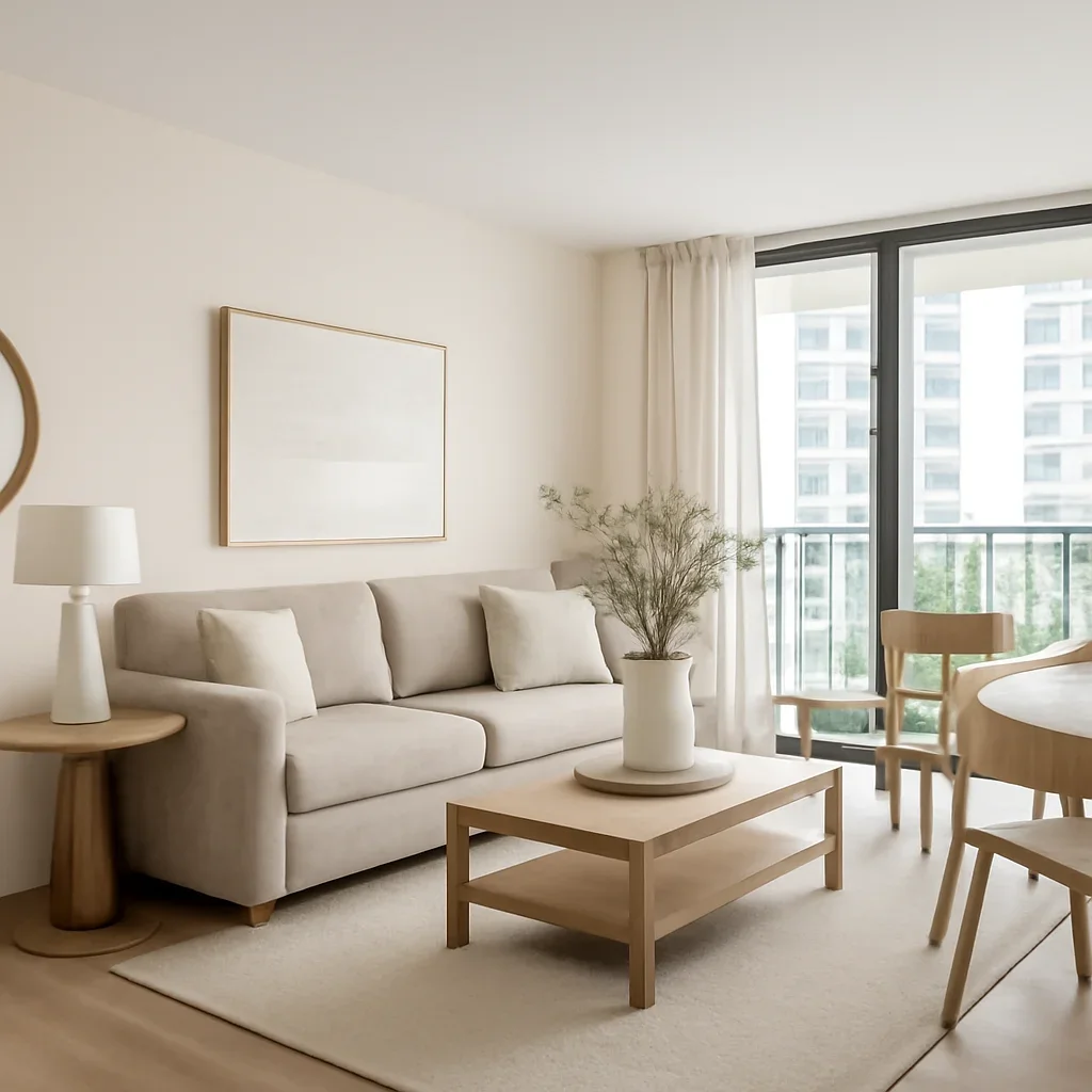 Additional visual for how home staging helps condos feel bigger