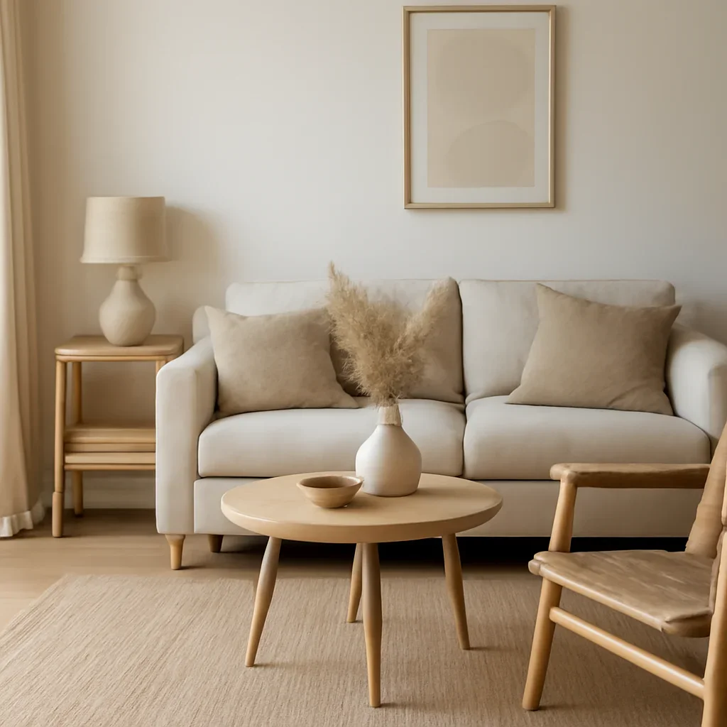 Styled interior detail for how to declutter without making your home feel empty