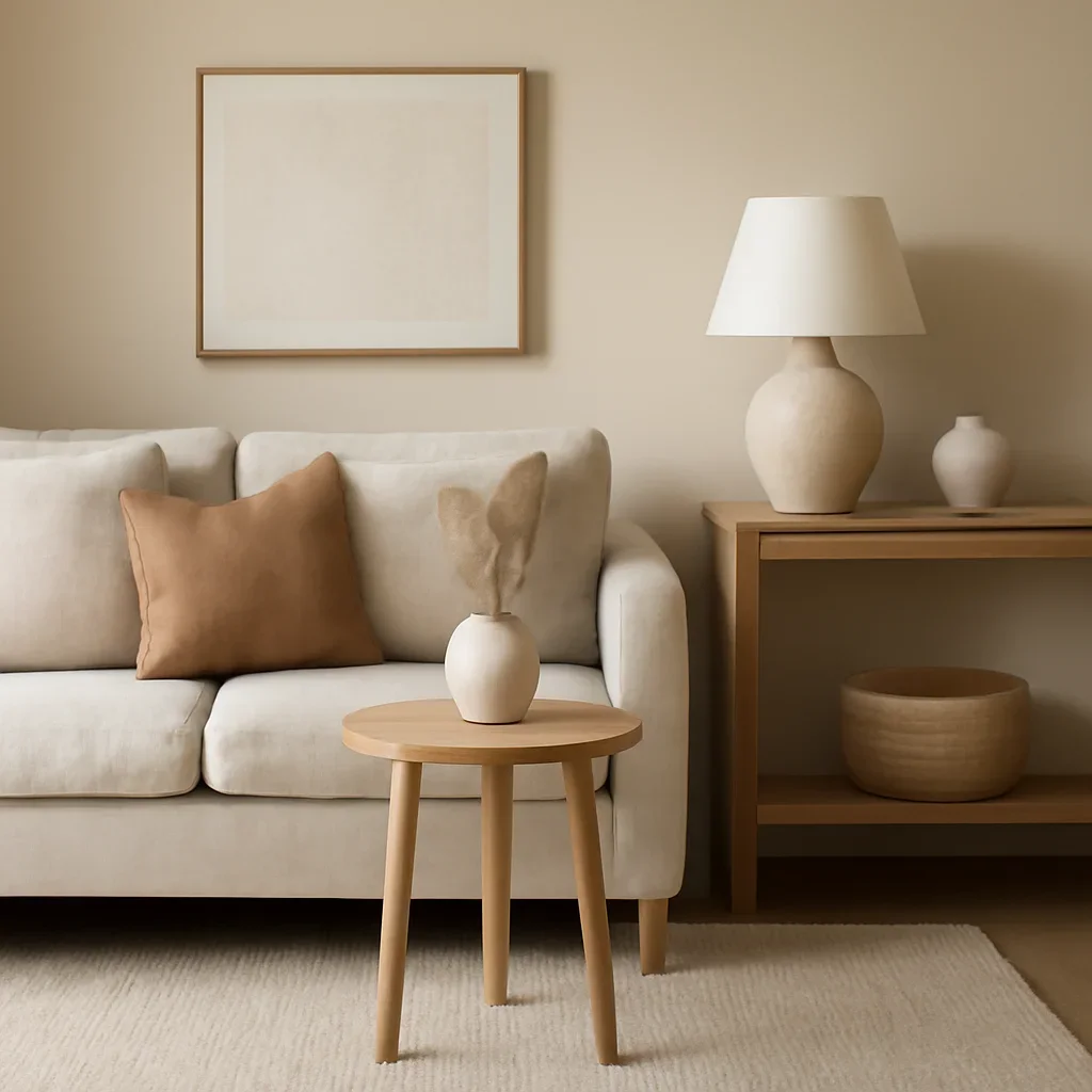 Styled interior detail for questions to ask before hiring a home stager